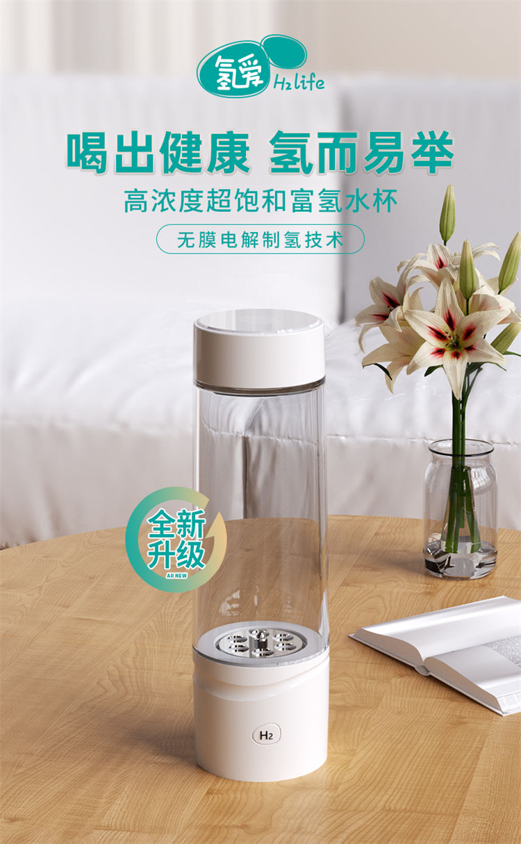 氫愛富氫水杯QA-QAB-B1（白）/A1（黑）產品介紹
