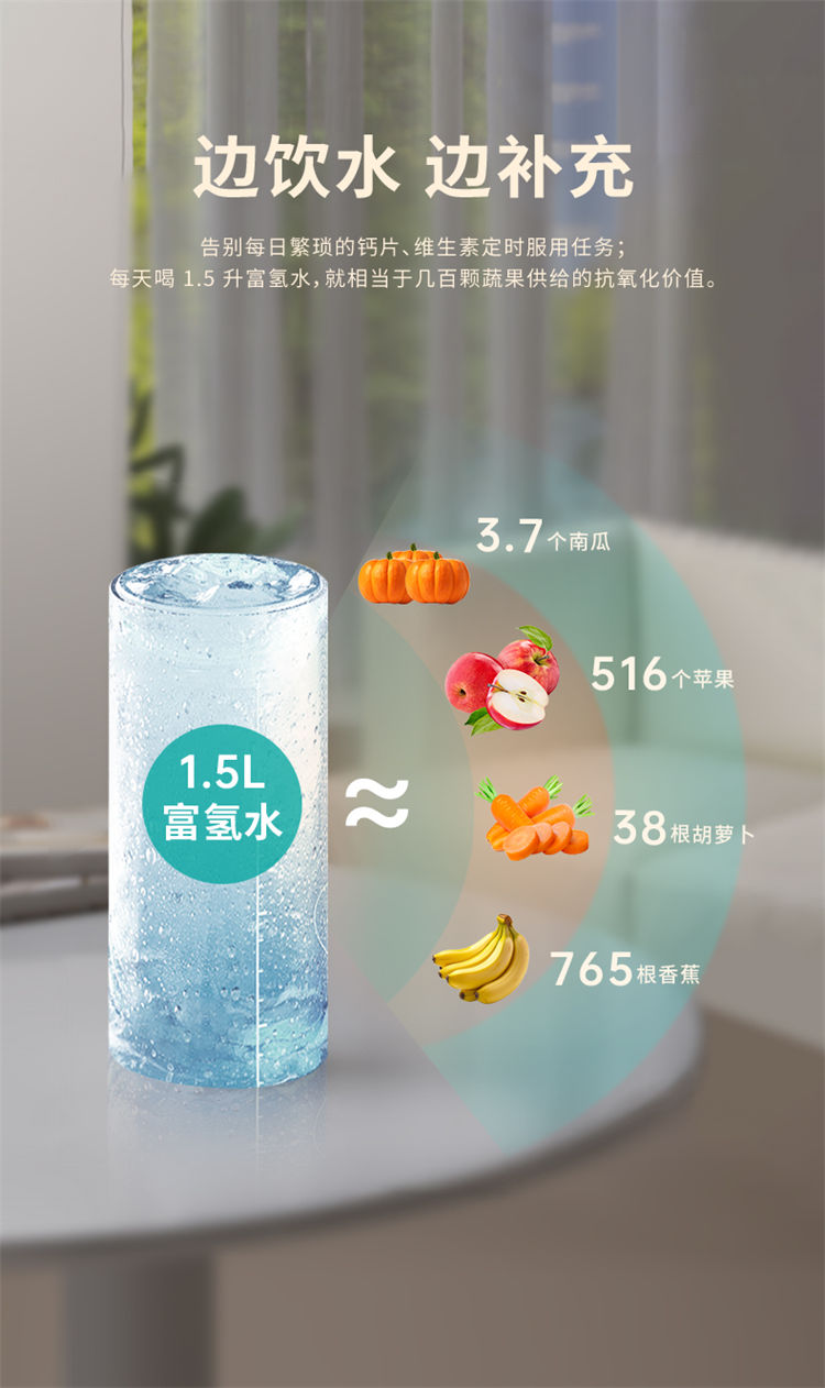 氫愛富氫水杯QA-QAB-B1（白）/A1（黑）產品介紹